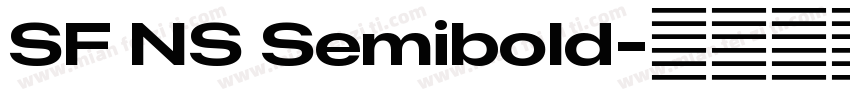 SF NS Semibold字体转换